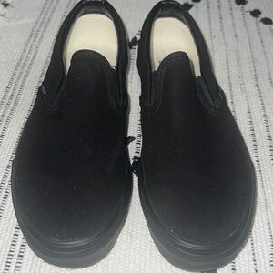 Vans Black Slip-On Sneakers